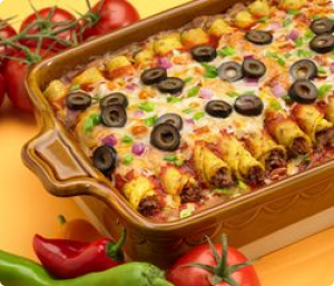 José Olé® Taquito-Enchilada Bake | Chella's Common Cents